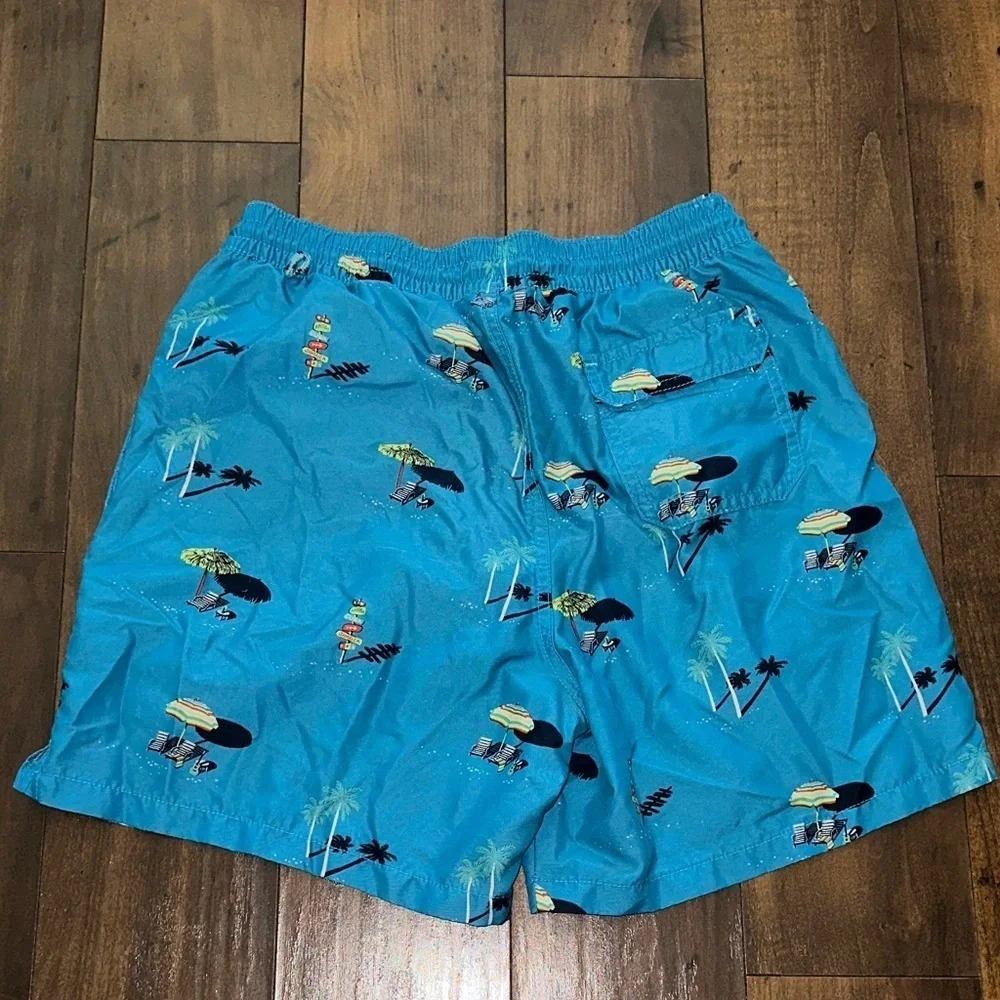 Blue Tropical Print Swim Shorts   PM3